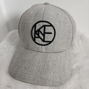KANE BROWN Gray Embroidered Flat Brim Snapback Adjustable Acrylic/Wool Cap Hat